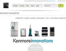 Tablet Screenshot of innovation.kenmore.com